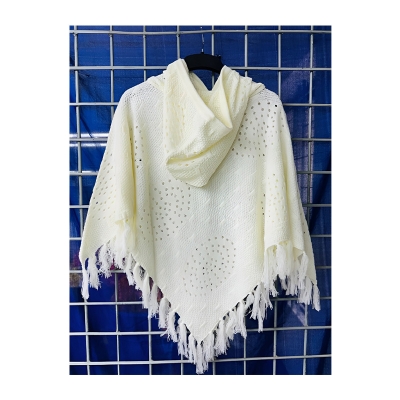 Picture of Beautiful High Quality Hoody Poncho Sweater(Crochet Work )