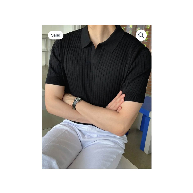 Picture of Exclosive mans polo neck shot sleeve sweaters