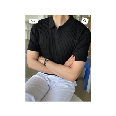 Picture of Exclosive mans polo neck shot sleeve sweaters