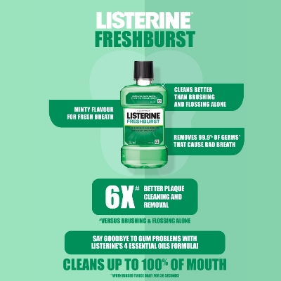 Listerine Freshburst Liquid Mouthwash 80ml IDConline shop bangladeshothoba.com