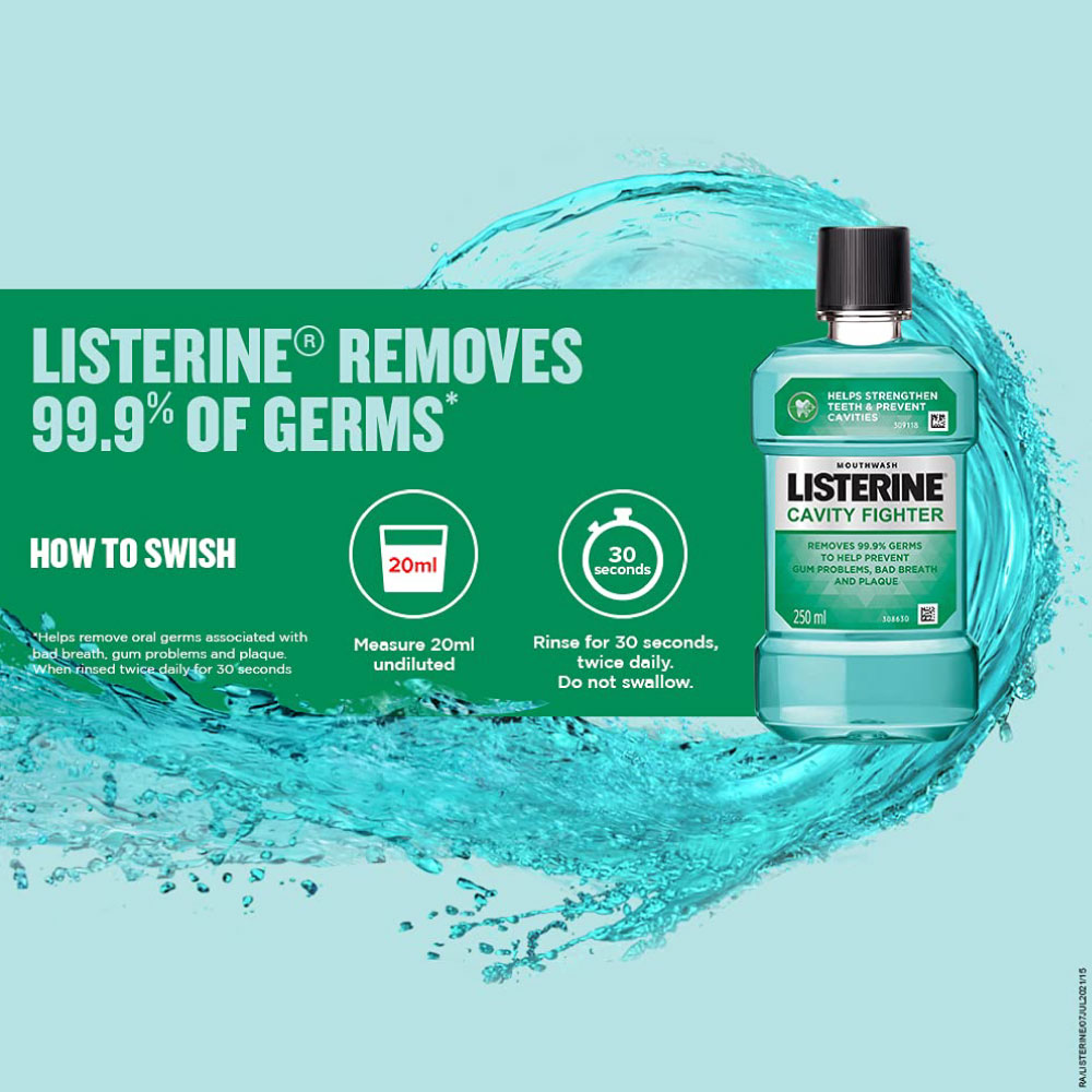 Listerine Cavity Fighter Mouthwash 250ml IDConline shop bangladeshothoba.com