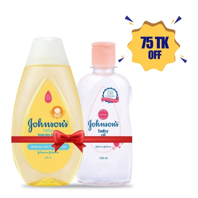 Johnson's Baby TTT Bath 200 ml + Johnson's Baby Oil 100ml IDConline shop bangladeshothoba.com