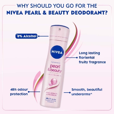 Picture of NIVEA Female Body Spray Pearl & Beauty 150ml