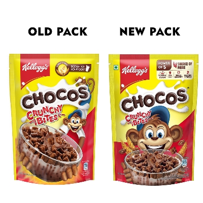 Picture of Kellogg's Chocos Crunchy Bites Chocolate Breakfast Cereal 375gm