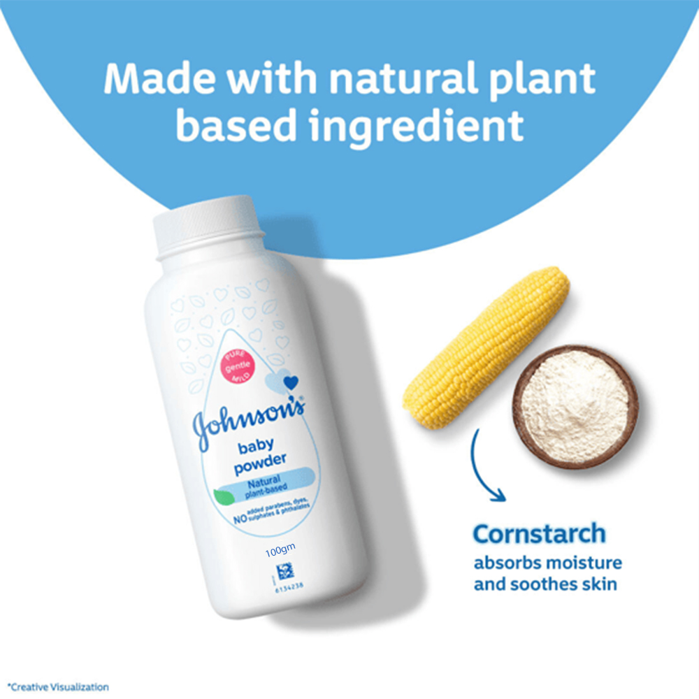 Johnsons Baby Powder Natural Plant Based 200 gm IDConline shop bangladeshothoba.com