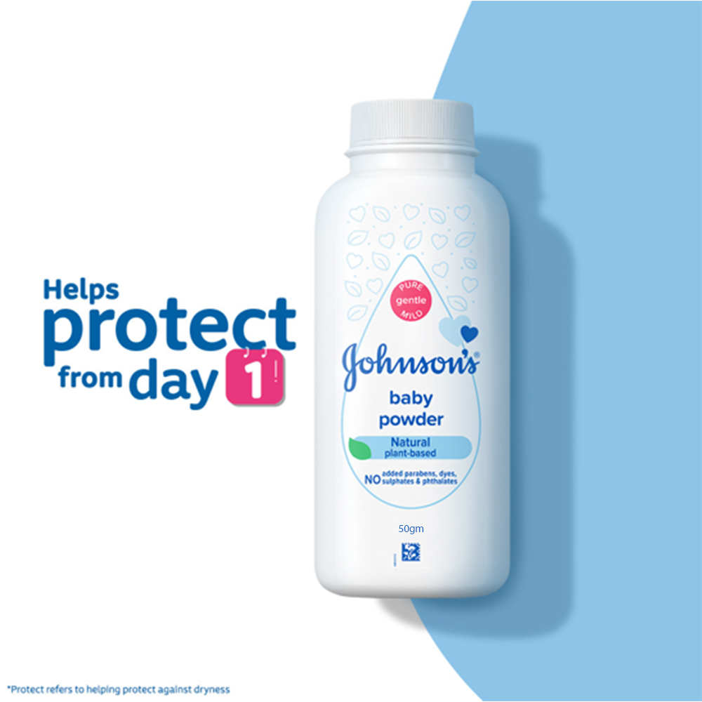 Johnsons Baby Powder Natural Plant Based 50 gm IDConline shop bangladeshothoba.com