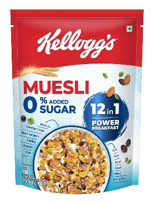 Picture of Kellogg's Muesli 0% Added Sugar Breakfast Cereal 500gm