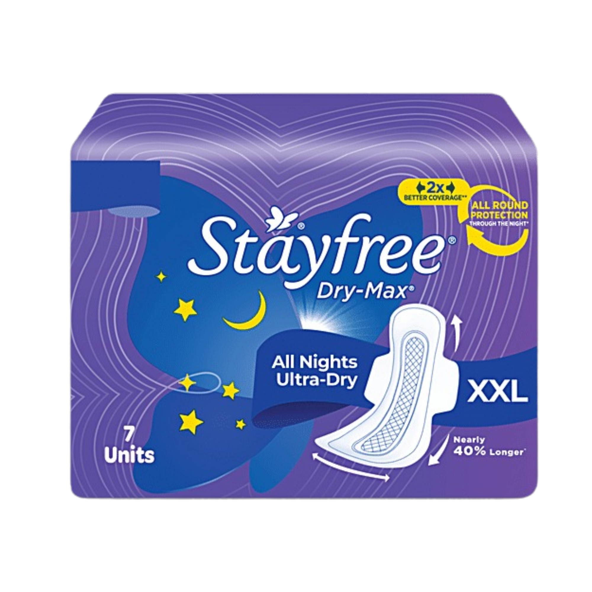 Stayfree Dry-Max All Nights XXL Thin Sanitary Napkins, with Wings 7 pads IDConline shop bangladeshothoba.com
