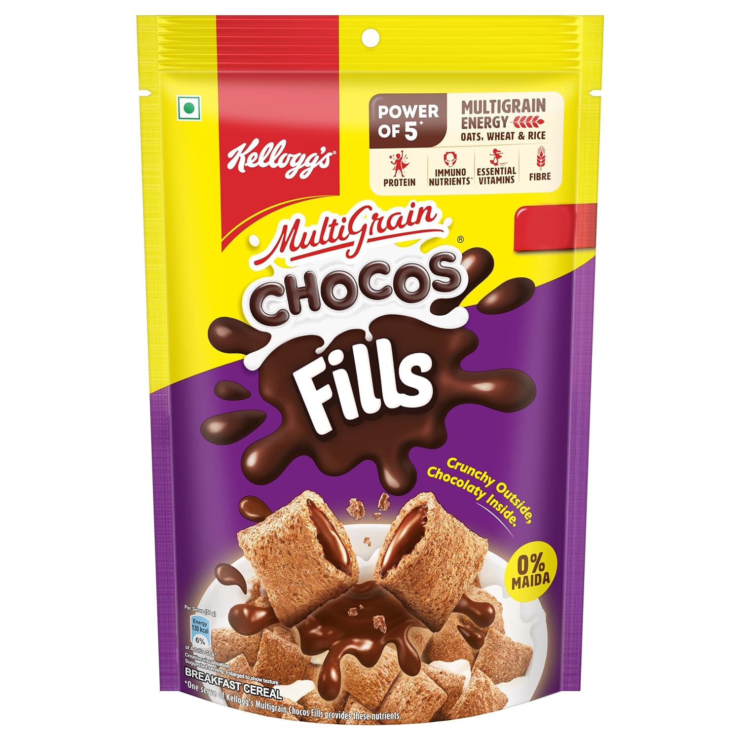 Kellogg's Chocos Fills Chocolate Breakfast Cereal 153gm IDConline shop bangladeshothoba.com