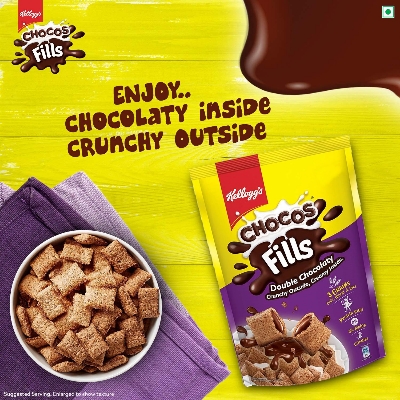 Kellogg's Chocos Fills Chocolate Breakfast Cereal 153gm IDConline shop bangladeshothoba.com