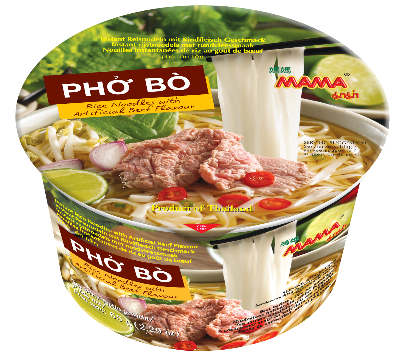 Picture of Mama Instant Bowl Rice Noodles with Artificial Beef Flavour 65gm