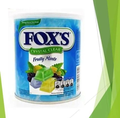 Picture of Fox's Crystal Clear Candy Canister (Fruity Mints) 180g