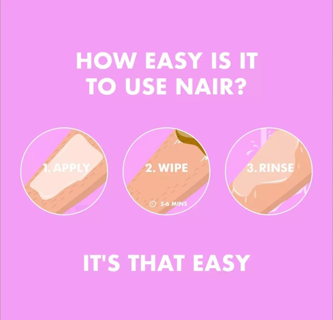 Picture of International UK product unwanted Hair removal cream Nair lemon fragrance used for male/ female - 110 ml