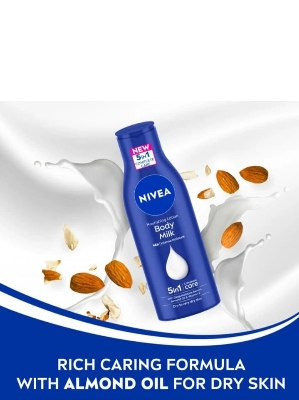 Picture of International Indian product Nivea Nourishing Moisture Body Milk Body Lotion used for male/ female - 4000 ml