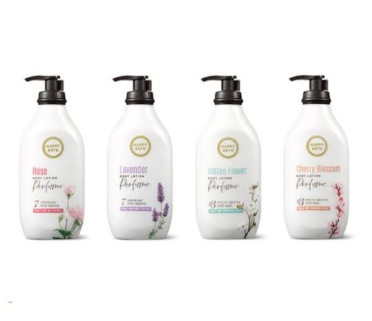 Picture of International Korean product Happy Bath cotton flower Body Lotion used for male/ female - 450 ml