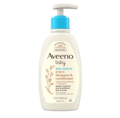 Picture of Aveeno Baby Daily Care 2-in-1 Shampoo & Conditioner 300ml, Made in UK