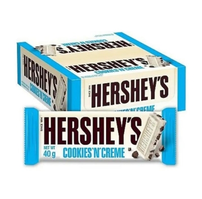 Picture of International Malaysia ProductHershey's Cookies n Creme Chocolate Bar, 40g (Pack Of 24)