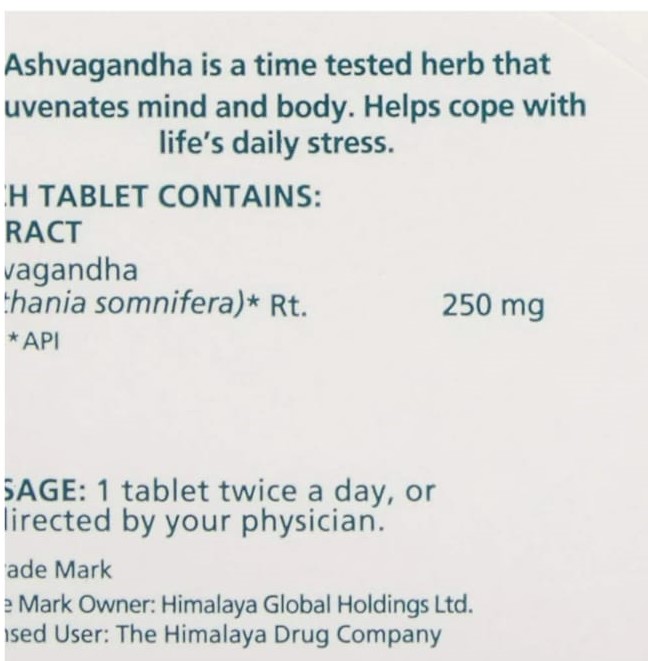 Picture of Himalya Wellness Pure Herbs Ashvagandha-60Tablet