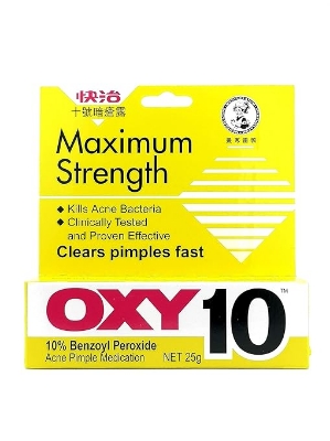 Picture of International USA product Chom Oxy Maximum Strength Oxy 10 Acne Treatment-25gm