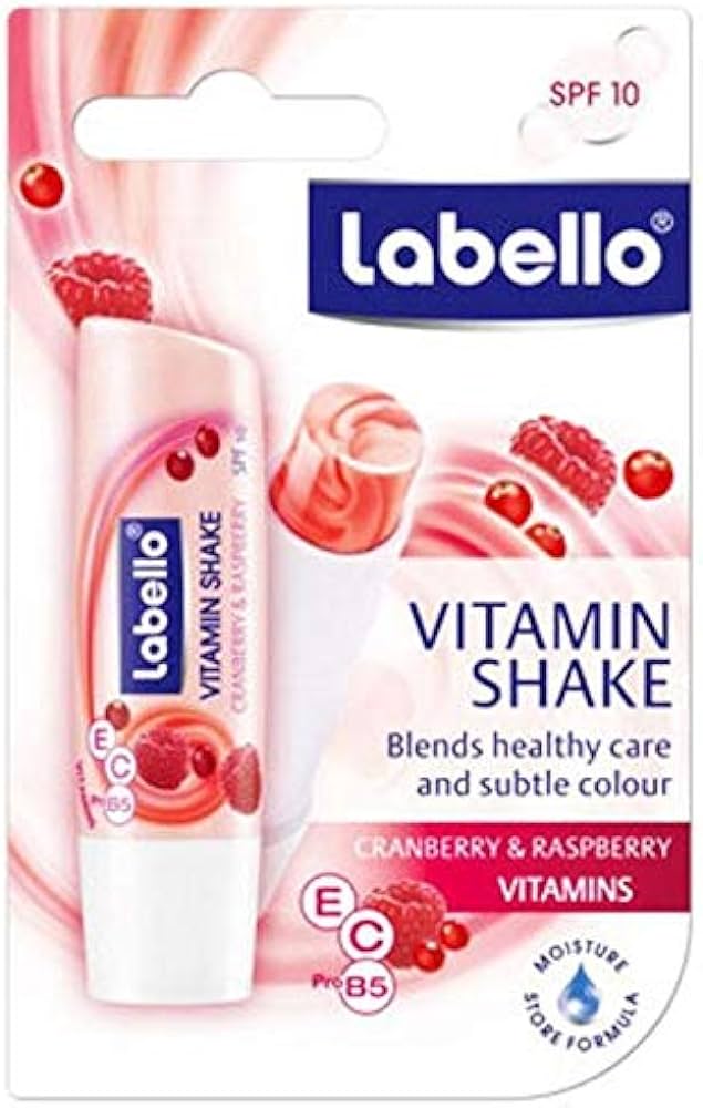 Picture of International Germany Product Labello Vitamin Shake Cranberry & Raspberry Lip Care-4.8gm