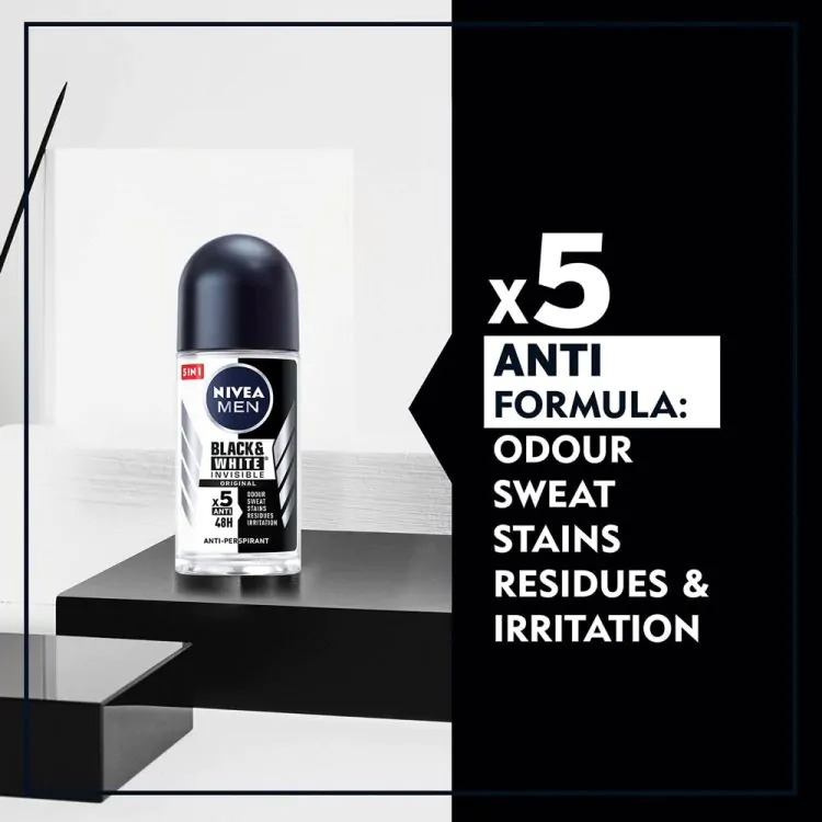 Picture of Nivea Men Invisible For Black & White Roll On (25ml)