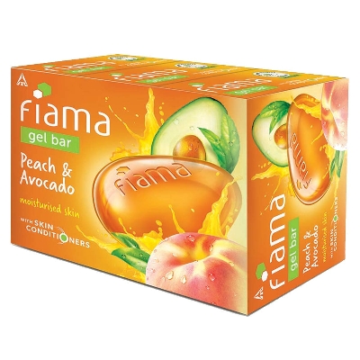 Picture of Fiama Gel Bar Peach And Avocado For Moisturized Skin, With Skin Conditioners, 125g Soap