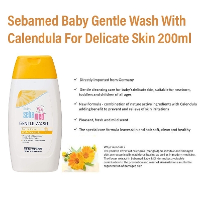 Picture of International Germany Product Sebamed Baby Gentle Wash With Calendula 200 ml