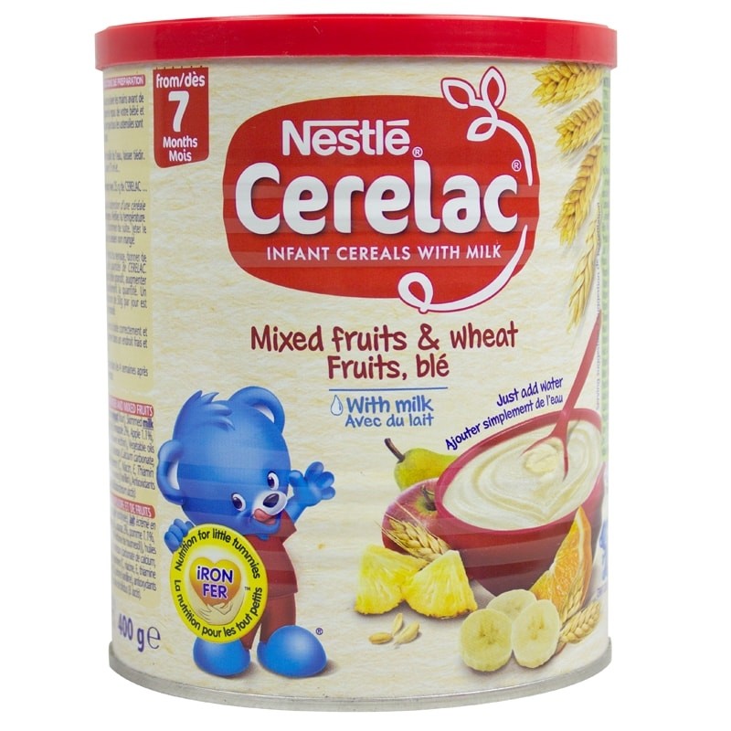Picture of International European food item Cerelac infant cereals with milk start from 7 months (Fruits) - 400 gm