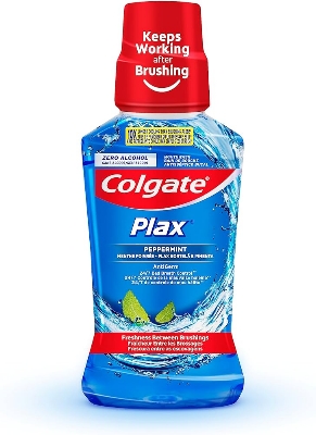 Picture of International European product Mouth refreshment Plax Peppermint Menthe poivree mouthwash used for male/female - 250 ml