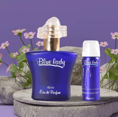 Picture of International UAE product Body perfume perty scent Rasasi Blue lady for female - 40+30 ml