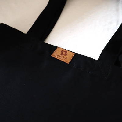 Picture of SamiaCraft Flower Designed Cotton Canvas Tote Bag with Zipper for Women & Students University, College Fashion