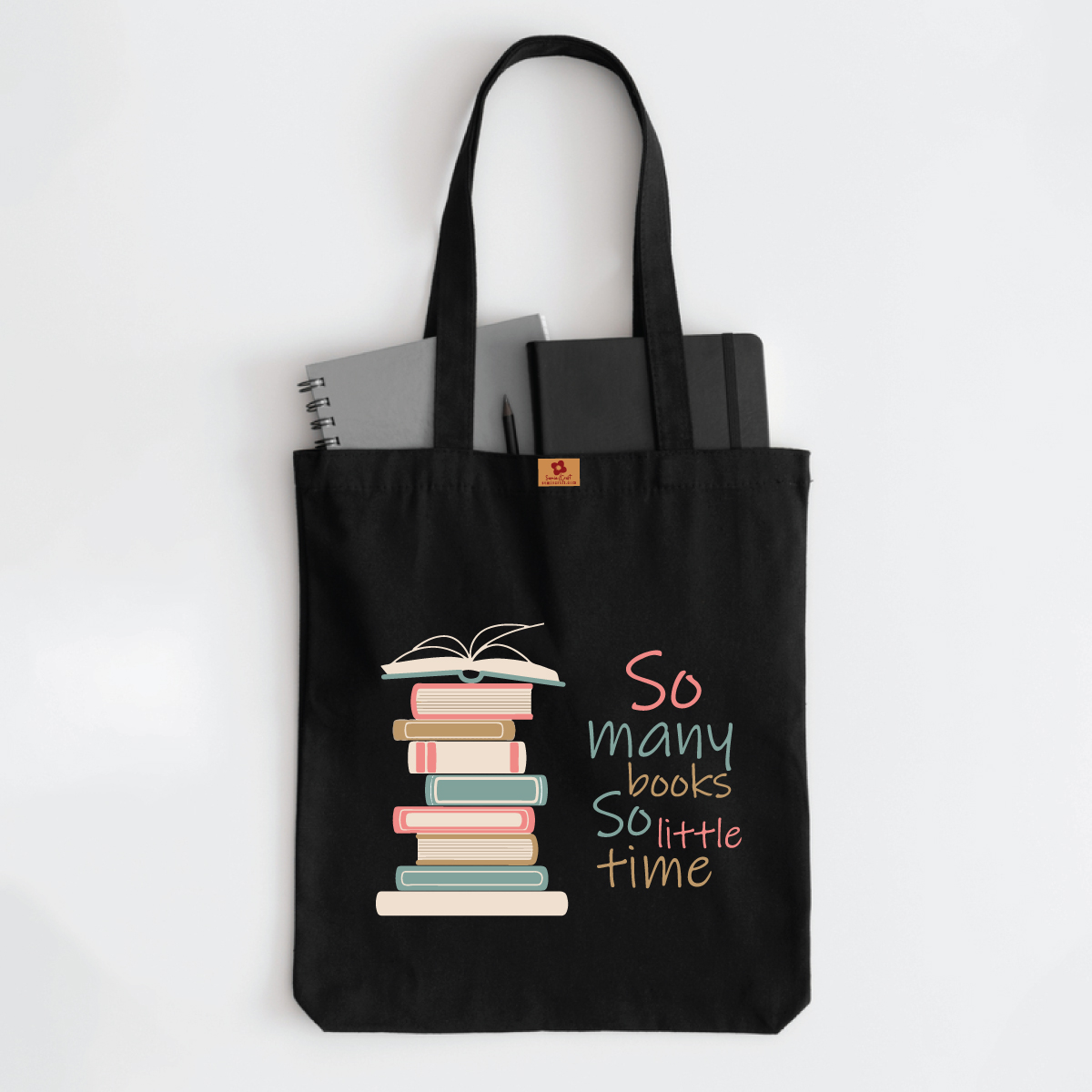 Picture of Samia Craft Trendy Printed Canvas Tote Bag with Zipper – Large Capacity for University & College