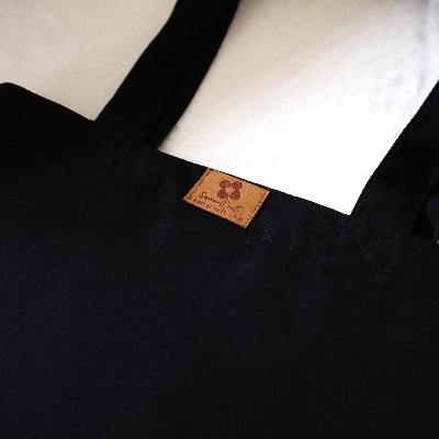 Picture of SamiaCraft Cotton Canvas Tote Bag with Zipper for Women & Students University, College Fashion