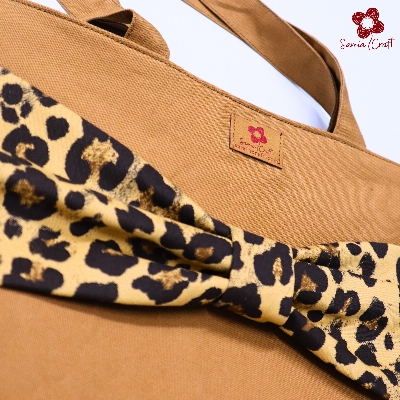 Picture of Samia Craft Stylish Fashionable Eco-Friendly Trendy Bow Tote Bag For women with Zipper, Tote Bag for College Girls