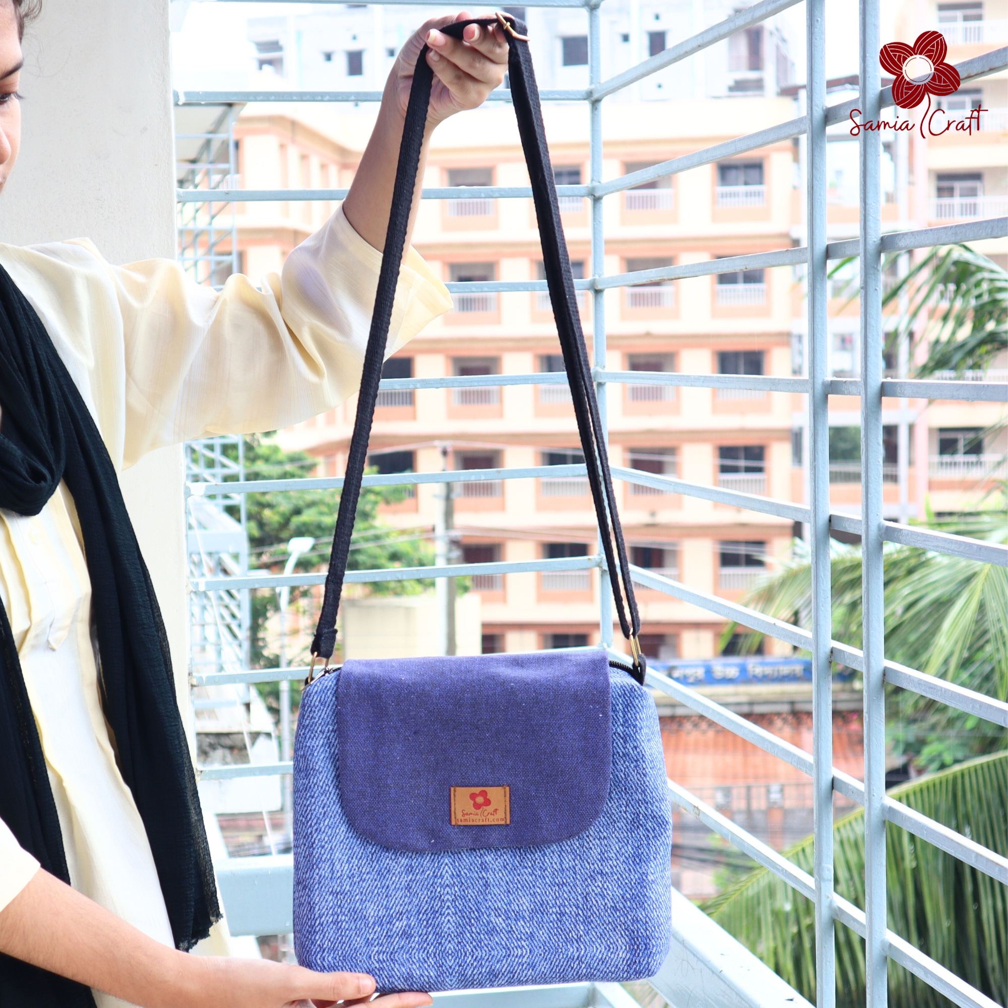 Picture of Samia Craft Fashionable Unique Design Ladies Cross Bag - Trendy Fashionable Women Tote Bag