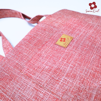 Picture of Samia Craft Designer Eco-Friendly Canvas Tote Bag with Outside Pocket & Zipper – Perfect for College and University Girls