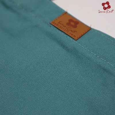 Picture of Samia Crafts 14/16 Inch Trendy Canvas Tote Bag with Zipper for University and College - Large Capacity Eco-Friendly Bag for Women and Girls