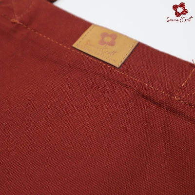 Picture of Samia Crafts 14/16 Inch Top Handle Stylish Cotton Fabric Tote Bag with Zipper - Perfect for University, College, and School