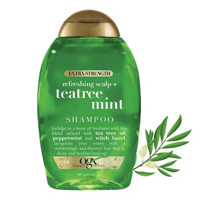 Picture of International Germany product Hair care Ogx Teatree Mint shampoo used for male/ female - 385 ml