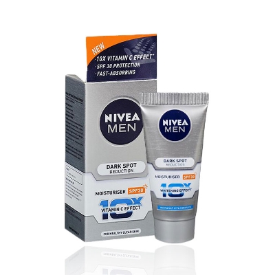 Picture of Indian product skin care Nivea men Dark spot reduction moisturizer uv 10x vitamin c effect used for male - 50 gm
