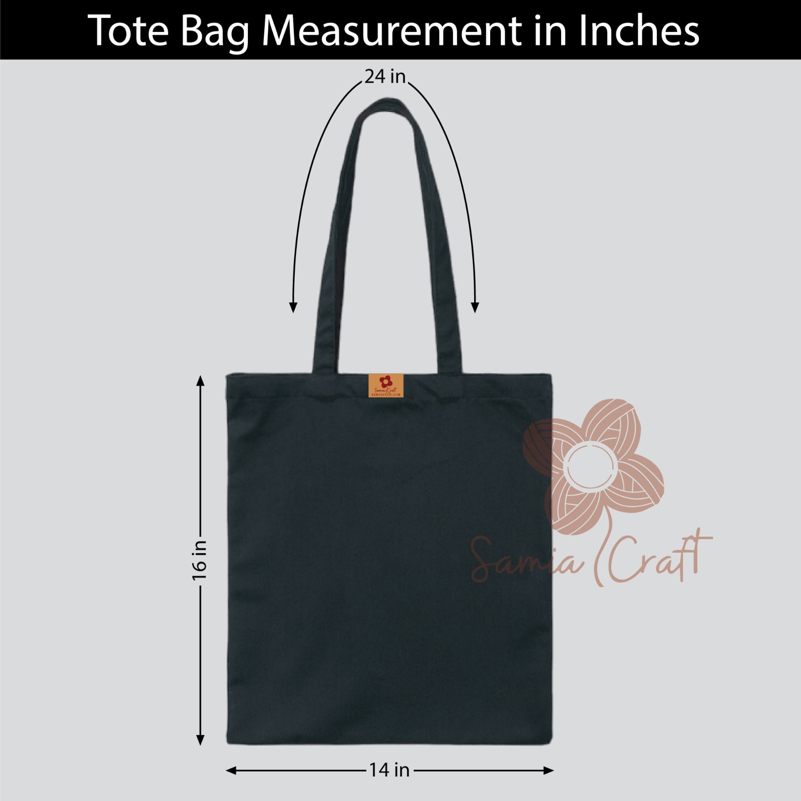 Picture of Samia Crafts Valentine's Canvas Tote Bag with Zipper-peace love coffe