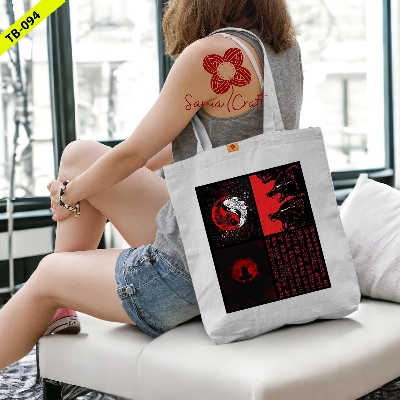 Picture of Samia Craft Canvas Carnival Eco-Friendly Tote Bag in Multicolor