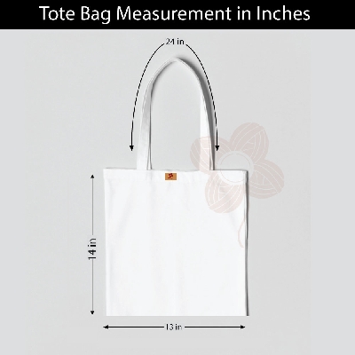 Picture of Samia Crafts 13/14Inc Fashionable Top Handle Canvas Tote Bag - Simple Plain Solid Color Best Fabric & Shopping Bag For Daily Use