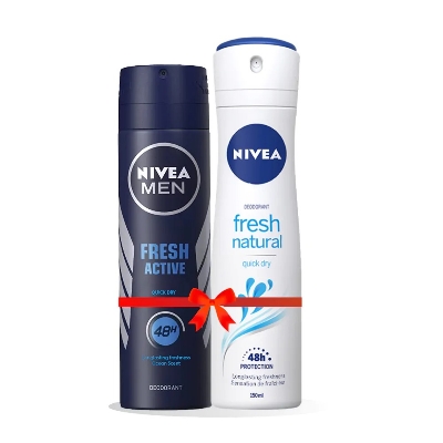 Picture of Nivea Body Spray Fresh Active & Fresh Natural Combo 150ml