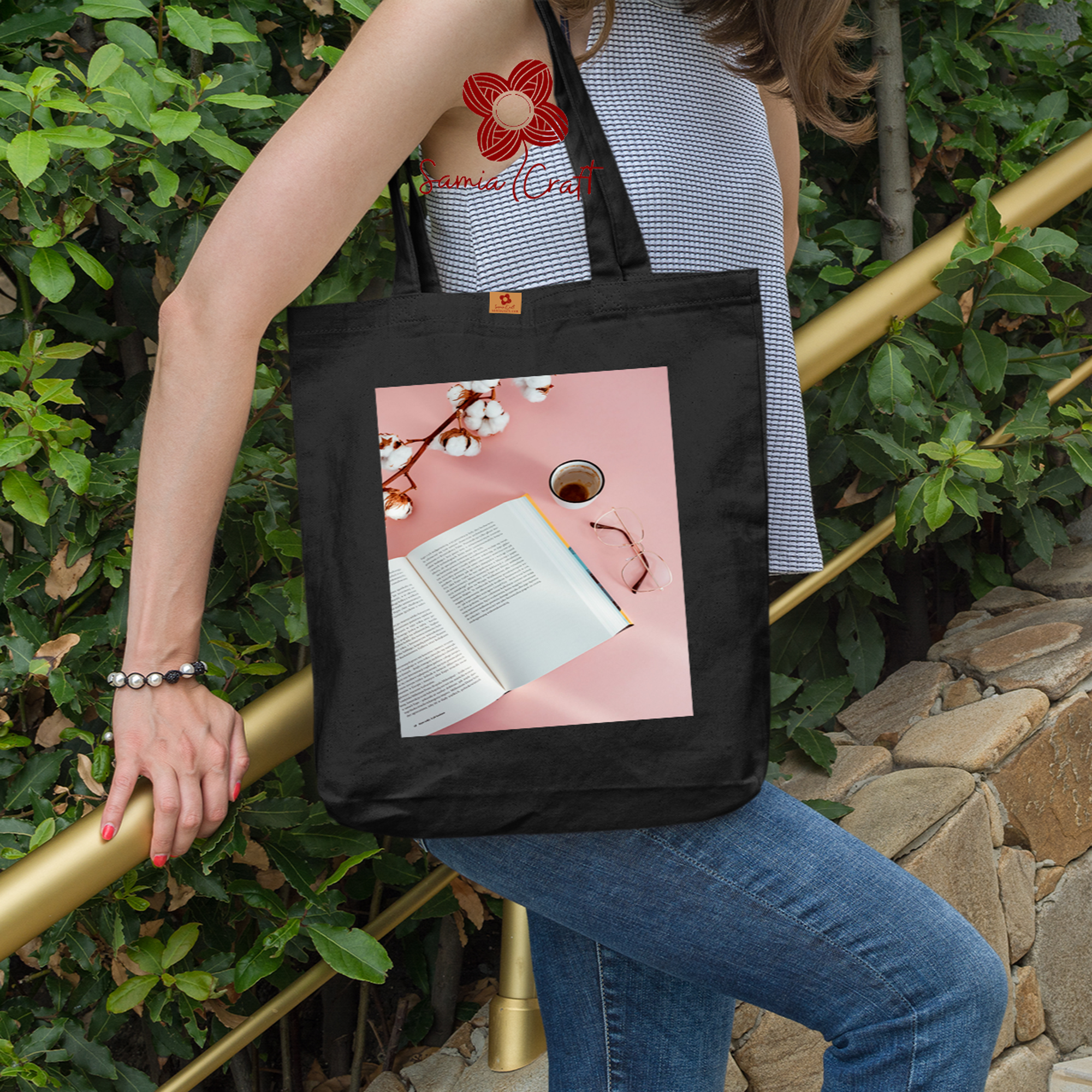 Picture of Samia Craft Sustainable Canvas in Various Colors Tote Bag