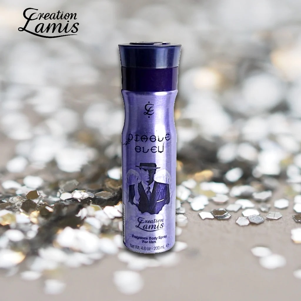 Picture of International UAE product Body Spray Creation Lamis Diable Blue used for male - 200 ml