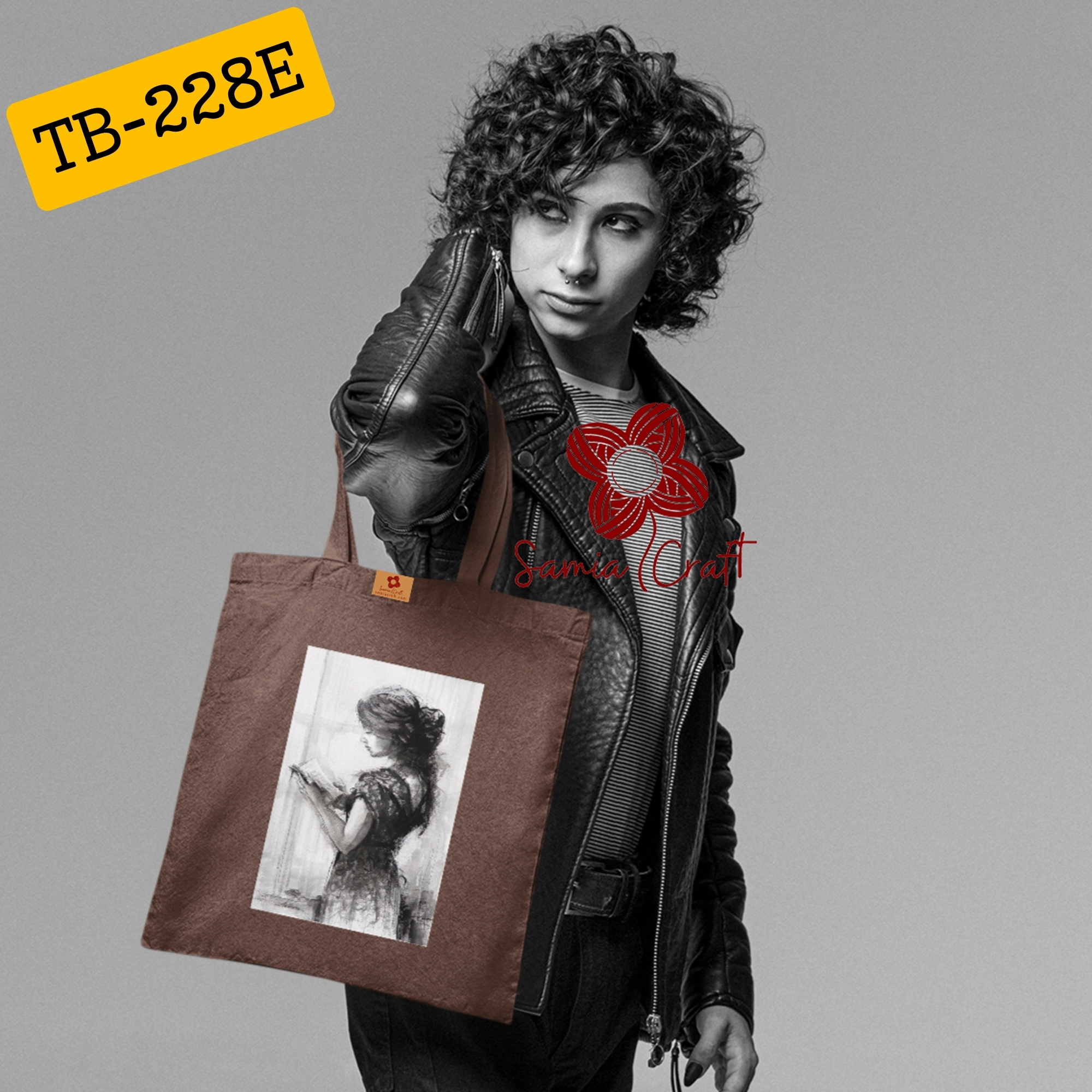 Picture of Samia Craft On-the-Go Glamour: Stylish Daily Vogue Tote Bag for Girls