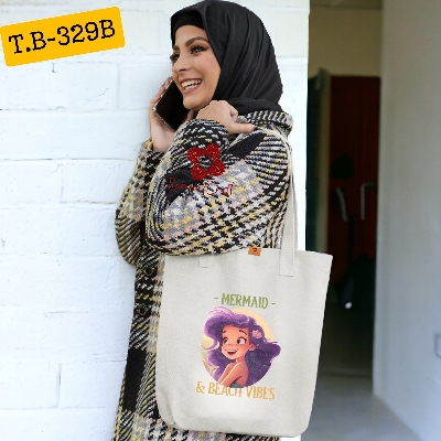 Picture of Samia Craft Chic and Green: Digital Print on Eco-Friendly Canvas Tote bag