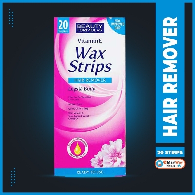 Picture of International UK product Skin care Vitamin E Wax Strips Hair Remover Legs & Body used for male/ female - 20 pcs
