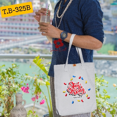 Picture of Samia Craft Tote in Technicolor: Digital Print on Canvas Eleganc